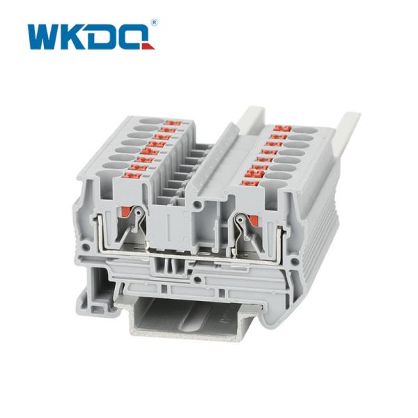 Buy JPT 4 Low Voltage Spring Din Rail Push In Terminal Block Installation Without Tool at wholesale prices