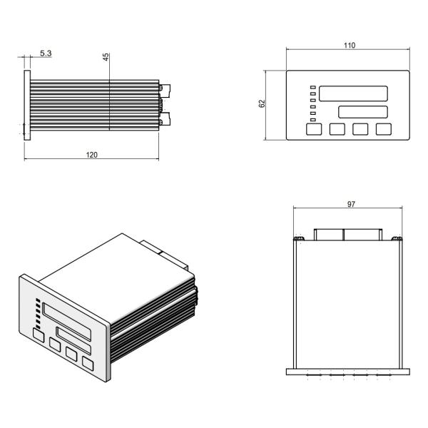 350 Ohms 5v Weight Sensor Amplifier Ip65 Strain Gauge Amplifier Module
