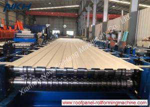 China Multi Ribs Roof Roll Forming Machine Trapezoidal Sheet Roll Forming Machine For Wall Panel on sale
