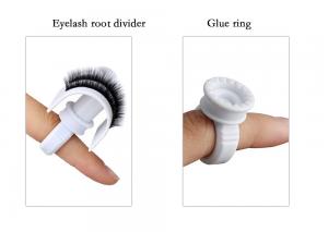 Quality Eyelash Makeup Tattoo Plastic Cup Glue Ink Extension Holder Finger Ring For Grafting Eyelash Ring for sale