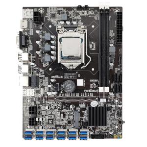 China Intel® B75 Support 12 GPU Cryptocurrency Eth Mining PC Motherboard 12 USB3.0 to PCIE 16X on sale