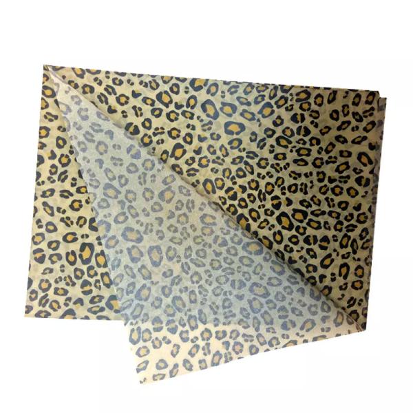 Leopard Print Acid Free Recycled Wrapping Tissue Paper For Birthday Gift Clothing