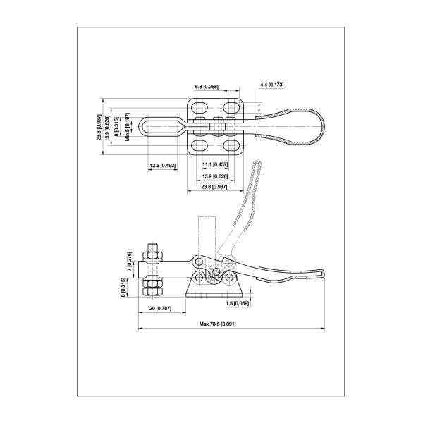 27kg Horizontal Handle Toggle Clamp
