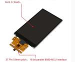 RoHs MCU Interface 4.3 Inch 480X800 Capacitive Touch Panel