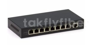 China DF-1E-8EP 8-Port 10/100Mbps Fast Ethernet Switch with Non-Congealing Humidity 0-95% on sale