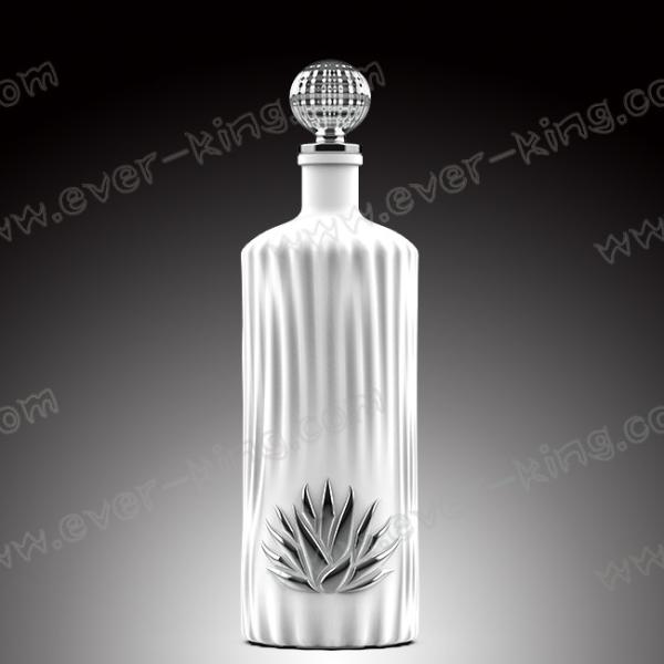 Super Flint Round Liquor Glass Bottle Empty Customized 750ml