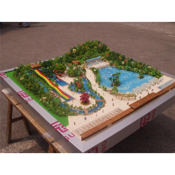 Handmade 3D Amusement Park Model Acrylic Plastic Material 1 * 1 . 2M