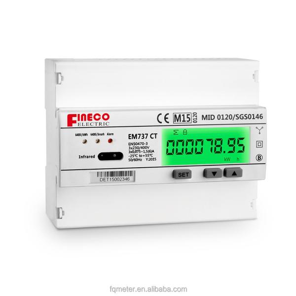 Buy CT Type Connect Wire 7 DIN Modules Single-Phase Digital Electric Panel DC Voltage Meter Hack at wholesale prices