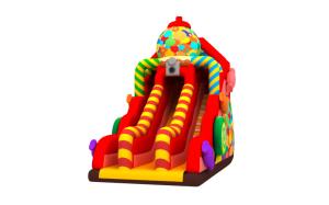 China Custom Inflatable Double Slides Candy Inflatable Slides Castle For Kids on sale