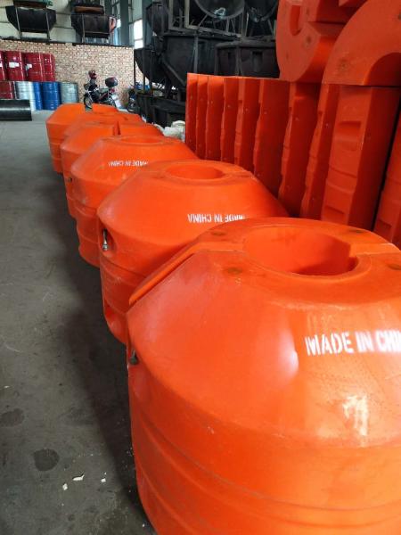 Buy HDPE  floats ID 400*OD1100*L1100 on pipeline for river sand extraction at wholesale prices