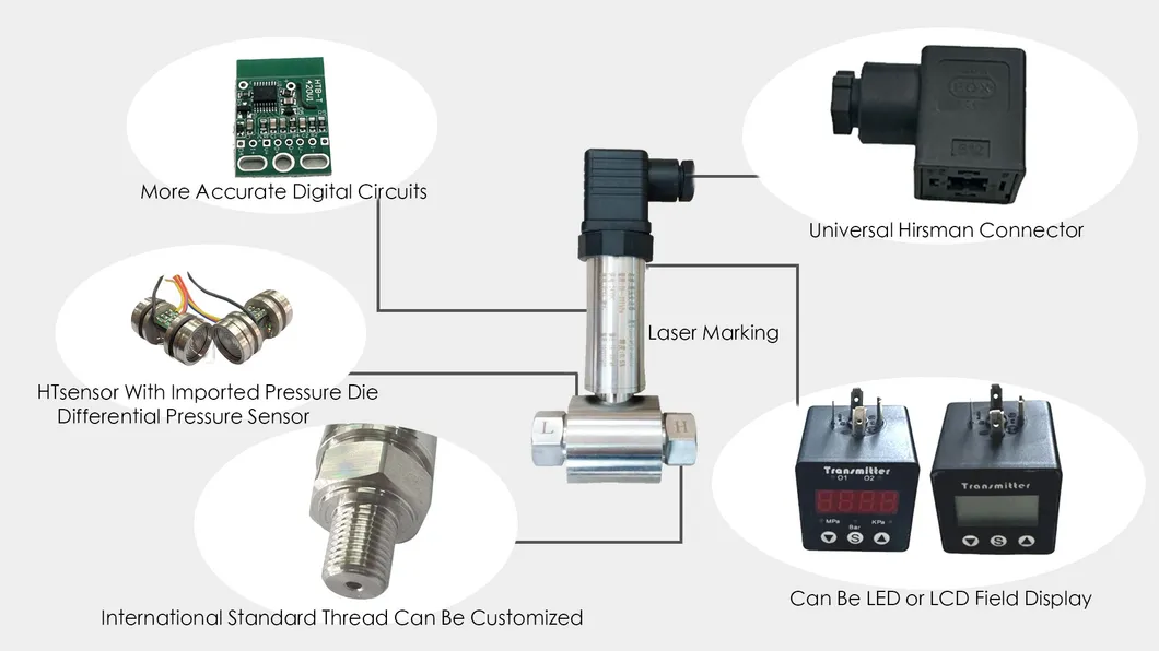 HT SENSOR Differential Pressure Transmitter With Industrial sensor