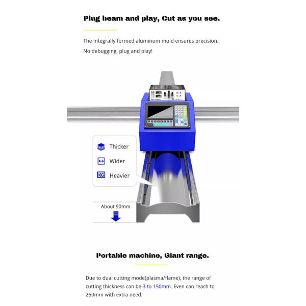 220V Portable Cutting Welding Machine Metal Cutting CNC Plasma Table
