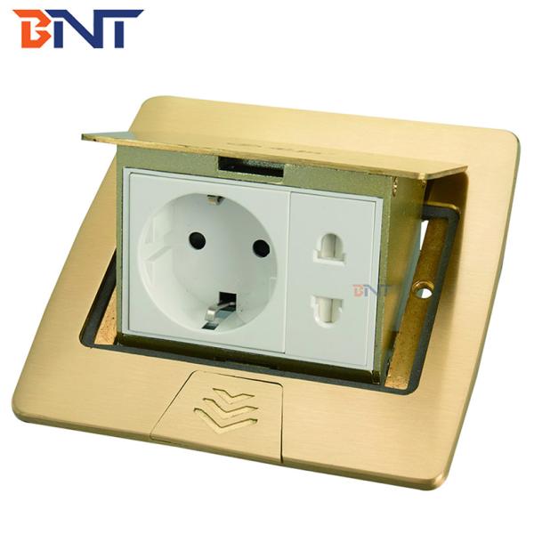 Buy Universal embedded floor pop up socket outlet with bottom box at wholesale prices