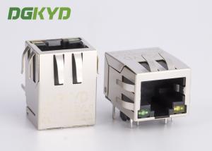 Quality Surface Mount Shielded RJ45 Single Port Jack With Ethernet Filter G/Y LED for sale