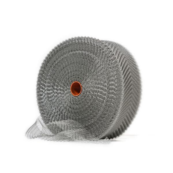 ODM 38mm Red Copper Wire Mesh , High Strength Compressed Knitted Mesh