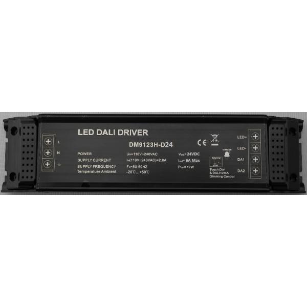 PWM Signal AC110V - 240V DALI Controller , Aluminum Alloy DALI Touch Dimmer