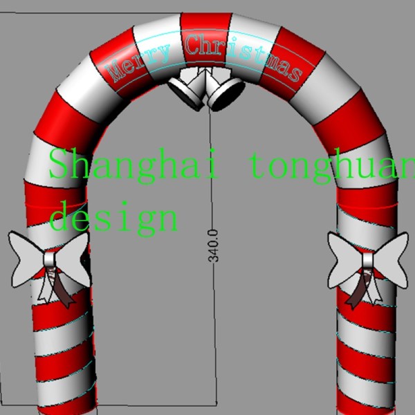 Span 4m Christmas Arch Inflatable Arch