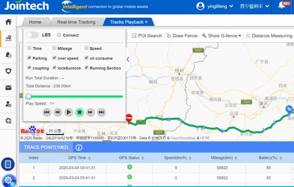 Buy Smart Fleet Vehicle GPS Tracking Software With Iot Platform at wholesale prices
