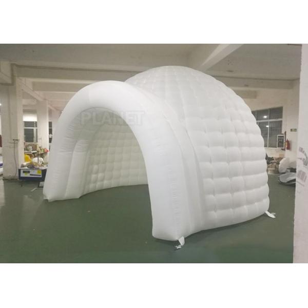 3m 4m 5m Oxford Cloth White With LED Light Use Blow Up Inflatable Igloo Dome Tent For Party Event