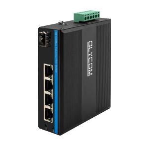 5 Port Unmanaged Industrial Ethernet Switch ,  40Gbps Rugged Network Switch