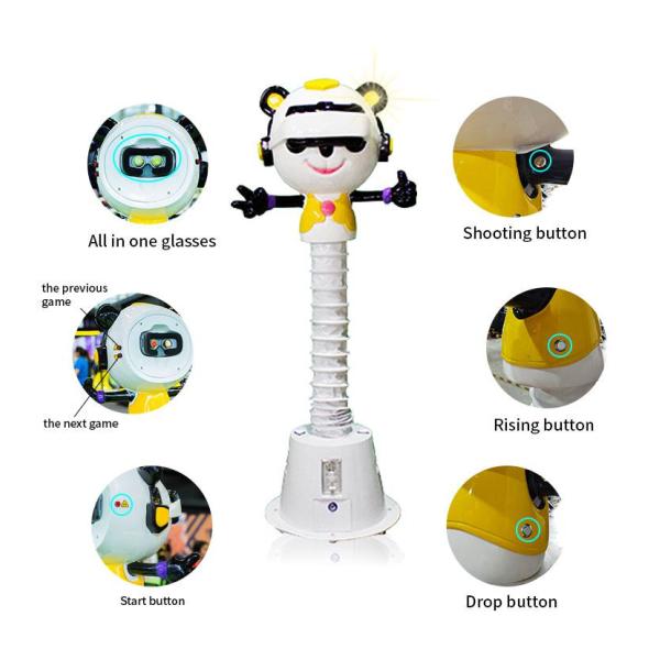 Playground Virtual Reality Machine Kiddie VR Panda With Adjustable Height