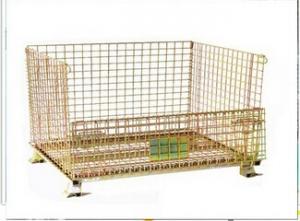 Quality Wire Bin Wire Containers Metal Basket Wirh Open Wire Mesh Design for sale