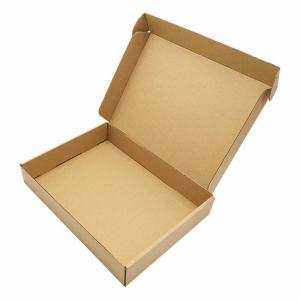 China Custom Logo Good Folding Kraft Paper Box for T-Shirt Sweater Clothing Shoe Packaging on sale