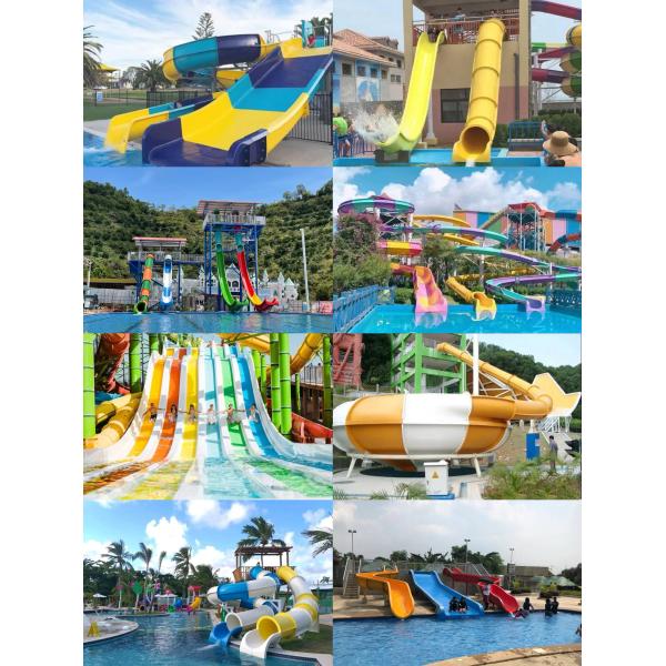 Bright Surface Fiberglass Pool Slide 2.5m Height Durable For Family