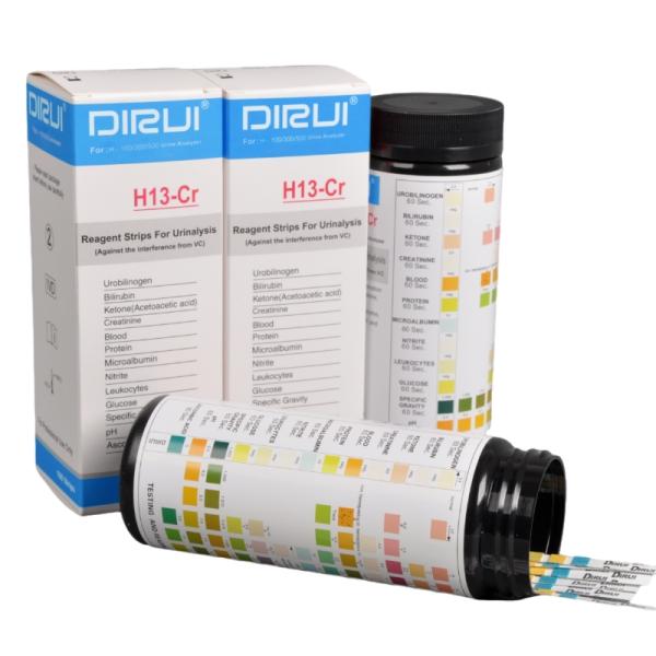 Class II Urine Analysis Test Strips Plastic Material 12 Parameter Urine Test Strips