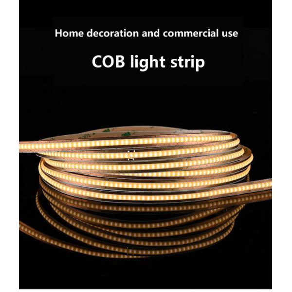 5 Meter Linear Cob Led Light Strip 12v 528 Leds/M High Brightness Adjustable