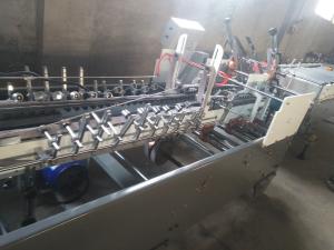 China Chainwheel Drive Auto Gluing Machine , Automatic Counting Flexo Folder Gluer on sale