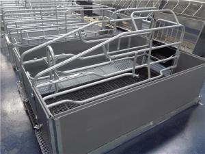 Light Structure Hog Farrowing Crates , Pig Birthing Pens Corrosion Resistance