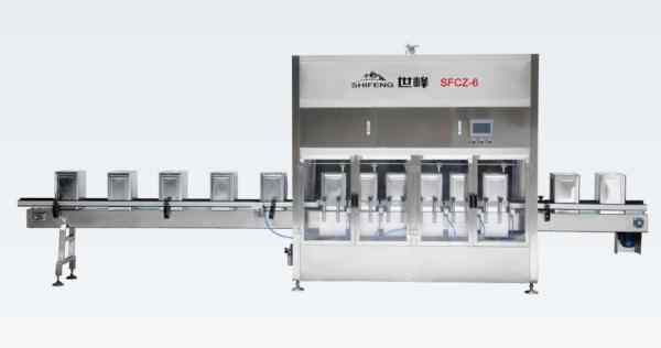 Buy 15BPM 25L Automatic Piston Filling Machine HMI Weighing Liquid Fill at wholesale prices