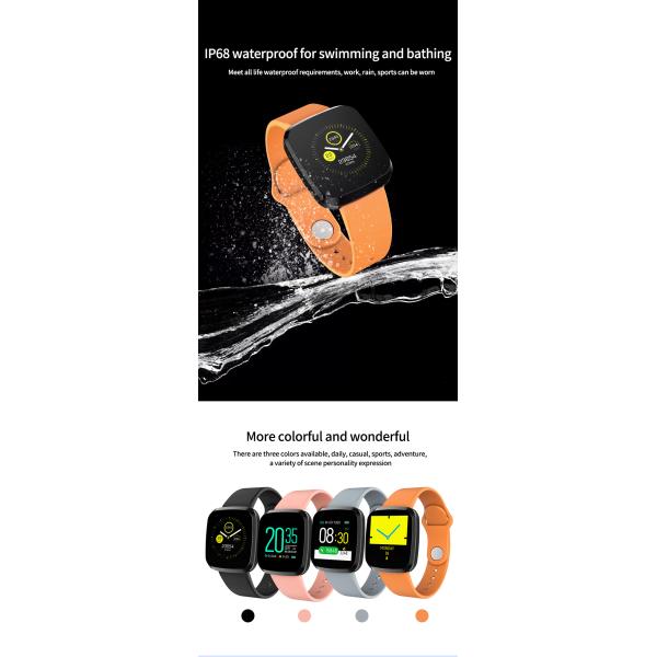 P3 smart watch Detects Heart Rate Wristband Blood Pressure Watch Oxygenand Outdoor Exercise APP