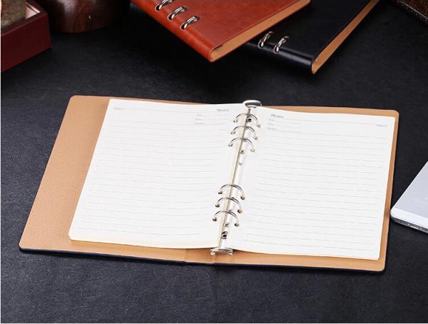 Business gift - Manufacture loose-leaf notebooks 6 ring binder leather agenda LN-005