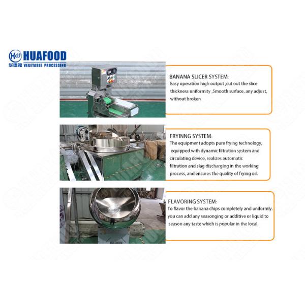 Banana Processing Machine 304 SUS Material Banana Chips Making Machine
