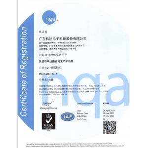 HONGKONG KINGTECH PCB SOLUTION LIMITED Certifications