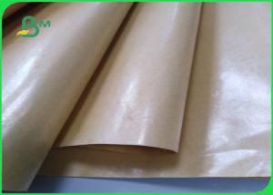 China PE Coated Brown Paper 80gsm 15gsm PE Single Double Sided Coated Paper on sale