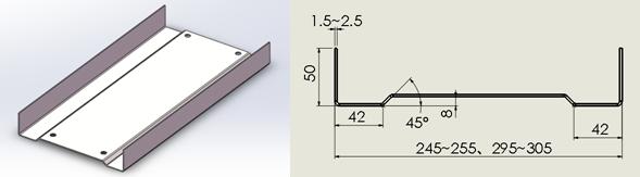 MF300 Roll Forming Machine For Light Gauge Steel Frame Building C & U Profile