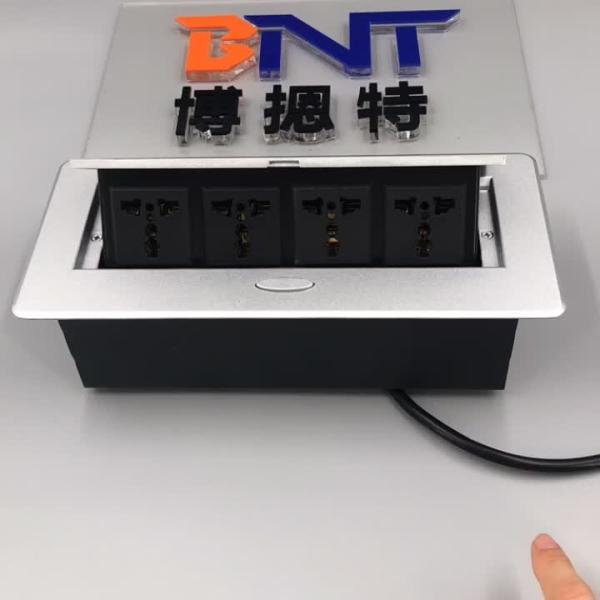 Automatical smart office use hidden pop up desktop power socket