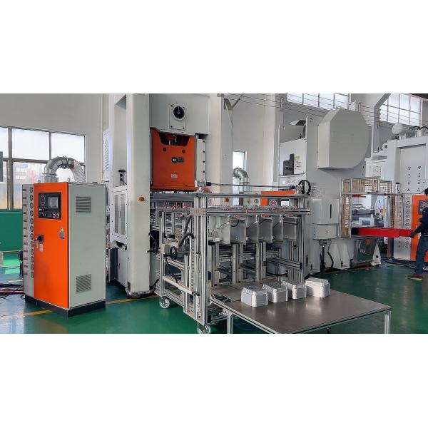 Mitsubishi Plc Program 80 Ton Aluminium Foil Press Container Making Machine