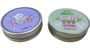 Quality Ointment Cream Small Round Metal Tins Container Safety Material 15g for sale
