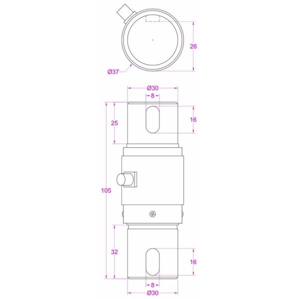 Torque load cell measuring torque