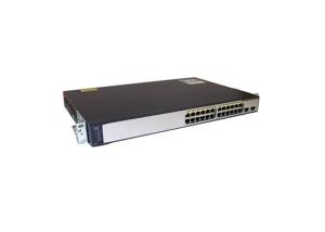 China Layer 3 Cisco 10 Gigabit Switch With 2 X SFP WS-C3750V2-24TS-E Rack Mountable on sale