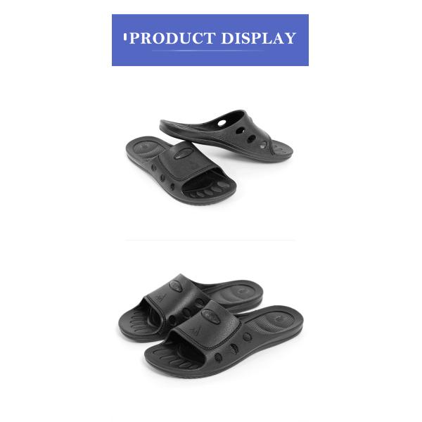 ESD SPU Antistatic Food Industry Footwear Black Lab Cleanroom Slippers