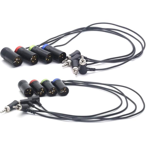 50cm Lockable 3pin XLR Male to 3.5 Audio Cable for Sony D11 Headphone Return by NEUTRIK