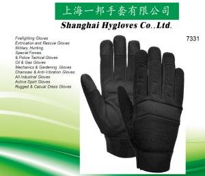 Quality Tool Handling Equipment Maintenance Mechanics Gloves Safety Working Gloves, Durable With  Black Padded  Wear Gloves for sale