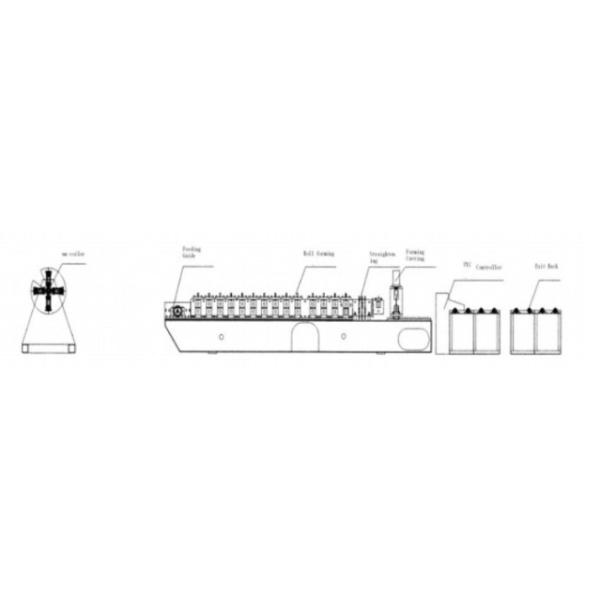 7.5KW Hydraulic Shutter Door Roll Forming Machine Punching Galvanized Metal 0