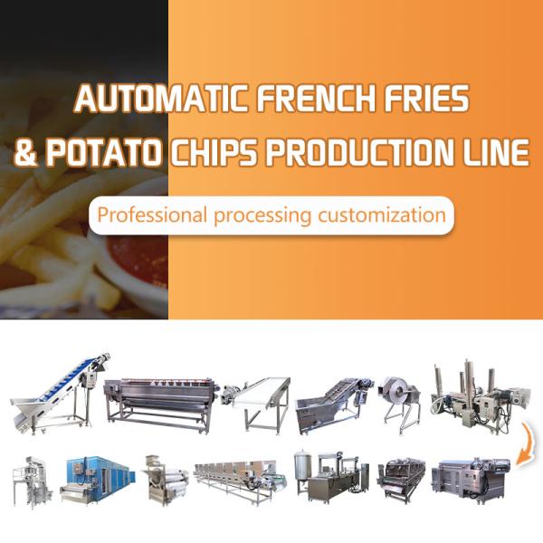 Small Fully Automatic Lays Potato Chips Making Machine Fresh Frozen Scale French Fries Machine Potato Chips Production Line