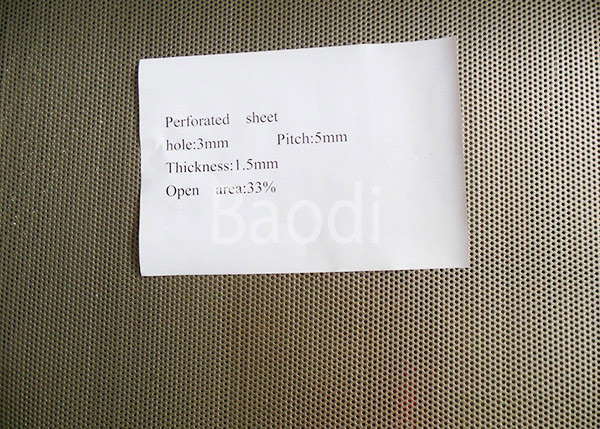 0.5mm 316L Perforated Wire Mesh Round Screen Filter